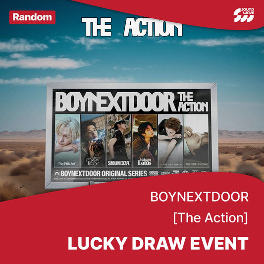 BOYNEXTDOOR - (THE ACTION) 5TH EP ALBUM (LUCKY DRAW EVENT) FRAME VER. WITH SOUNDWAVE POB